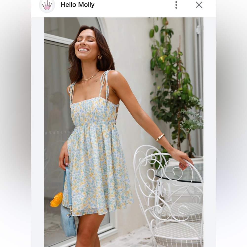 HELLO MOLLY Summer Sunrise Mini Dress Print Size Large (12) NWT